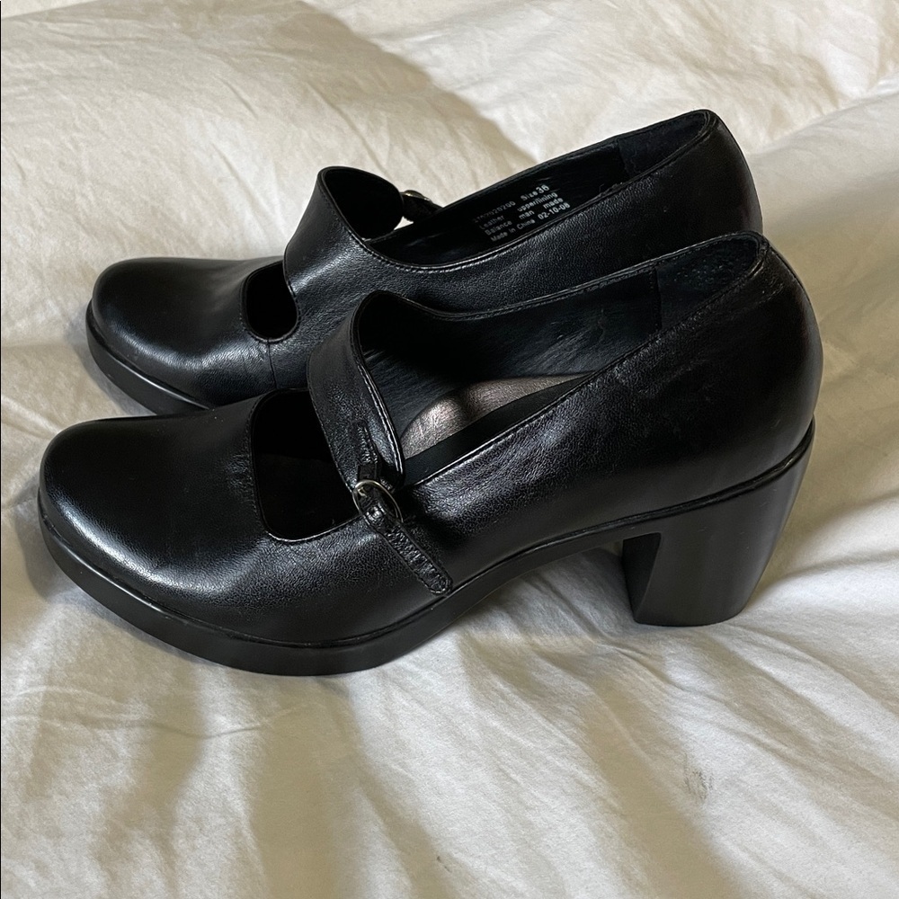 Dansko | Tara | Mary Jane | Leather | Black | Heels | Comfortable | Size 36